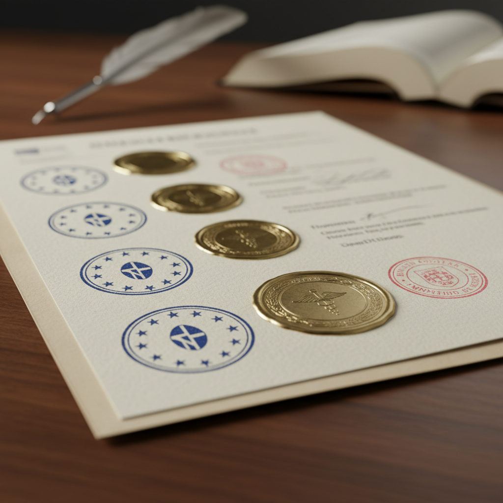 Documents officiels certifiant l'équivalence des diplômes médicaux.
